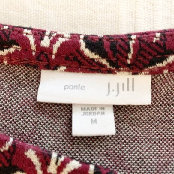 J. Jill Ponte Knit 3/4 Sleeve Elegant Tunic - Size M - Picture 6 of 10